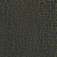 Golden cracked paint texture. Patina scratch golden distress grunge pattern. Exfoliate surface. Distressed background with aged effect vector