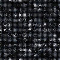 Abstract halftone camouflage, led style texture. Dot pattern in black colors, camo background vector