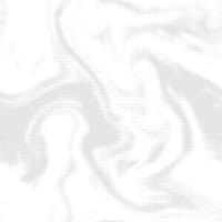 Abstract white wave halftone background. Monochrome seamless texture for printing. Vintage liquid twisted pattern of dots randomly arranged. Wallpaper vector