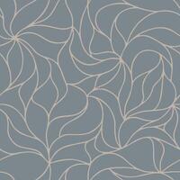 Stylized petals organic pattern with abstract leaf and curved lines. Seamless brown texture can be used for web page backgrounds, wallpapers, printing on fabric vector