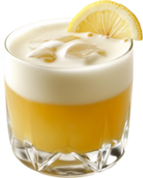 a glass of lemonade with a slice of lemon png