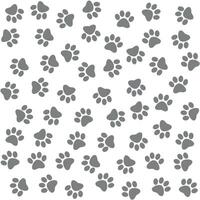 animal tracks shape symbol - paw prints seamless repeatable pattern texture background vector