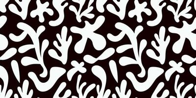 Seamless pattern with bizarre abstract geometric shapes vector