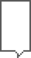 8bit retro game pixel art speech bubble balloon icon sticker memo keyword planner text box banner png