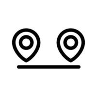 Distance Icon Symbol Design Illustration vector