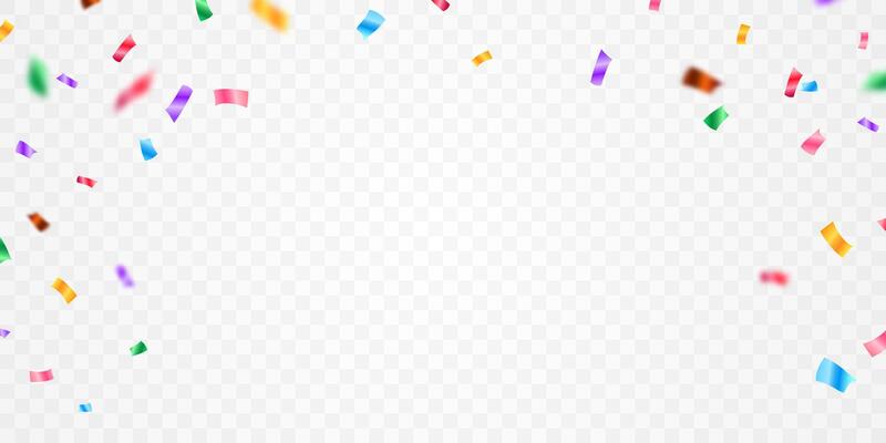 Colorful confetti background that zig-zags falling for the celebration. festival decoration illustration