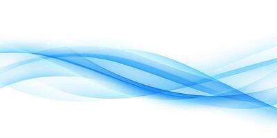 Blue waves abstract background, modern design, illustration vector