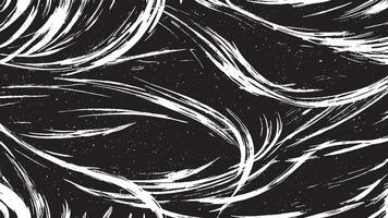 Artistic Monochrome Black Brush Strokes for Background and Overlay Textures vector
