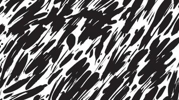 Artistic Monochrome Black Brush Strokes for Background and Overlay Textures vector