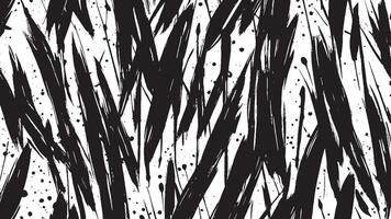 Artistic Monochrome Black Brush Strokes for Background and Overlay Textures vector