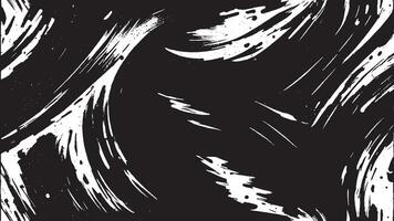 Black Brush Strokes on Monochrome Background for Overlay Texture Art vector