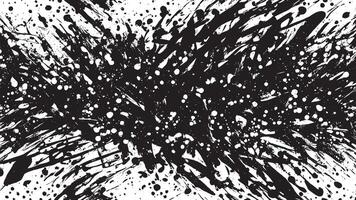 Black Monochrome Brush Stroke Designs for Artistic Texture Overlays vector