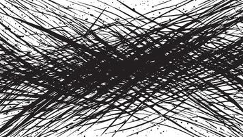 Artistic Monochrome Black Brush Strokes for Background and Overlay Textures vector