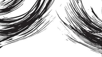 Artistic Monochrome Black Brush Strokes for Background and Overlay Textures vector