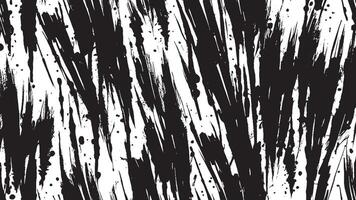 Black Brush Strokes on Monochrome Background for Overlay Texture Art vector