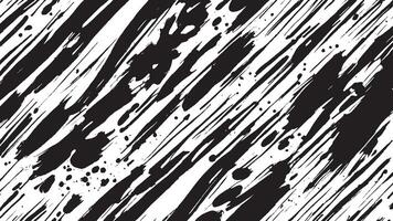 Artistic Monochrome Black Brush Strokes for Background and Overlay Textures vector