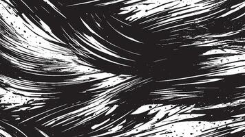 Artistic Monochrome Black Brush Strokes for Background and Overlay Textures vector