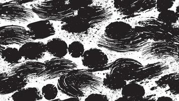 Random Black Brush Stroke Art for Monochrome Overlay Textures vector
