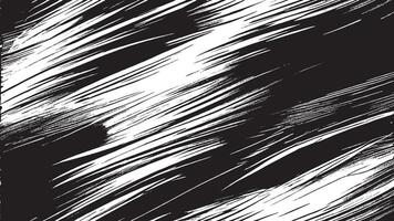 Black Monochrome Artistic Brush Strokes for Textured Background Overlays vector