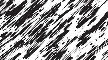 Black Monochrome Artistic Brush Strokes for Textured Background Overlays vector