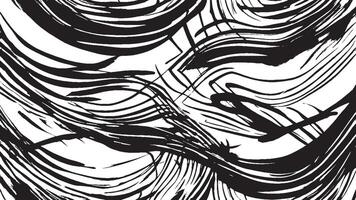 Monochrome Black Brush Stroke Patterns for Artistic Background Textures vector