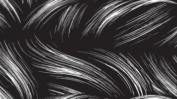 Artistic Black Brush Strokes on Monochrome Background for Texture Overlays vector