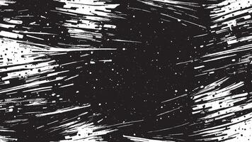 Random Black Brush Strokes Illustration for Overlay and Background Texture vector