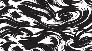 Black Monochrome Brush Stroke Patterns for Artistic Overlays and Textures vector