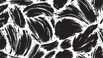 Random Black Brush Strokes Illustration for Overlay and Background Texture vector