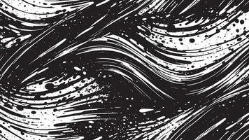 Random Black Brush Strokes Illustration for Overlay and Background Texture vector
