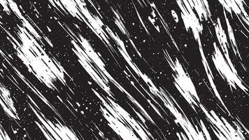 Black Monochrome Artistic Brush Strokes for Textured Background Overlays vector