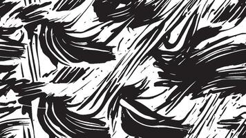 Random Black Brush Strokes Illustration for Overlay and Background Texture vector
