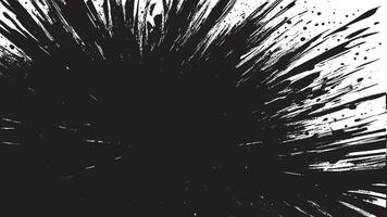 Random Black Brush Strokes Illustration for Overlay and Background Texture vector