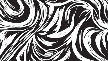 Artistic Black Brush Strokes on Monochrome Background for Texture Overlays vector