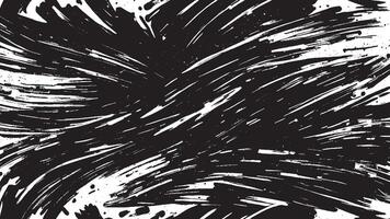 Random Black Brush Strokes Illustration for Overlay and Background Texture vector