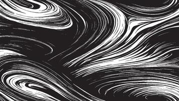 Artistic Black Brush Strokes on Monochrome Background for Texture Overlays vector