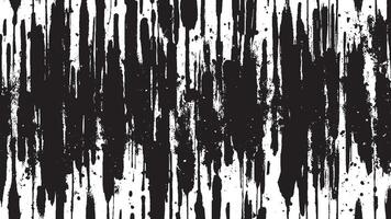 Black Monochrome Artistic Brush Strokes for Textured Background Overlays vector