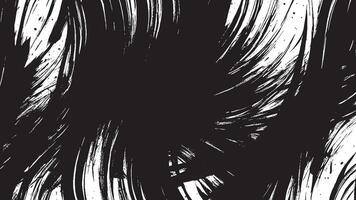 Abstract Black Brush Strokes Texture for Monochrome Background Overlays vector