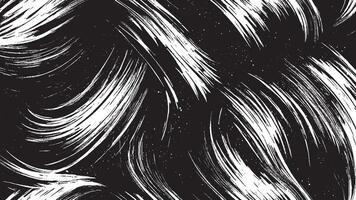 Black Monochrome Artistic Brush Strokes for Textured Background Overlays vector