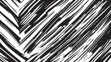 Artistic Black Brush Strokes on Monochrome Background for Texture Overlays vector