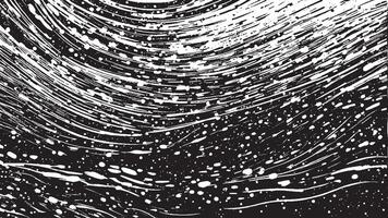 Black Monochrome Brush Stroke Patterns for Artistic Overlays and Textures vector
