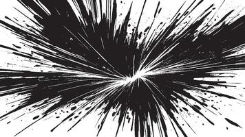 Black Monochrome Artistic Brush Strokes for Textured Background Overlays vector