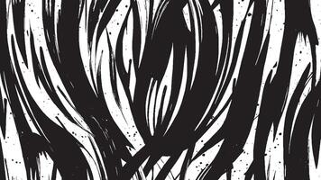 Black Monochrome Brush Stroke Patterns for Artistic Overlays and Textures vector