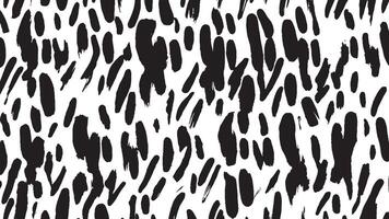 Black Monochrome Brush Stroke Patterns for Artistic Overlays and Textures vector