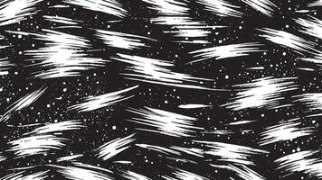 Black Monochrome Artistic Brush Strokes for Textured Background Overlays vector