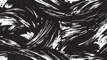 Abstract Black Brush Strokes Texture for Monochrome Background Overlays vector