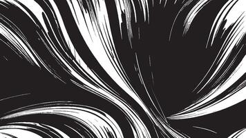 Black Monochrome Brush Stroke Patterns for Artistic Overlays and Textures vector