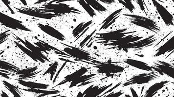 Abstract Black Monochrome Brush Strokes Overlay Art for Background Textures vector