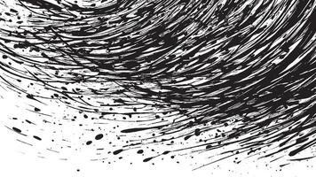 Abstract Black Monochrome Brush Strokes Overlay Art for Background Textures vector