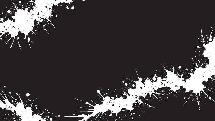 Intricate Art of Black Grunge Texture on White Canvas for High-Resolution Backgrounds and Overlays